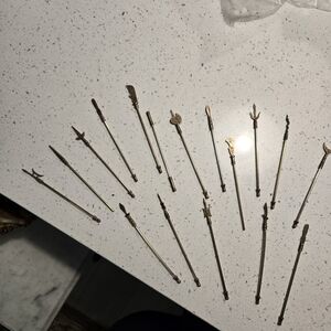 Elegant Brass Weapon Replica Decor Set